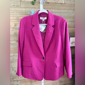 NWT Kasper women’s blazer jacket pink size 16p